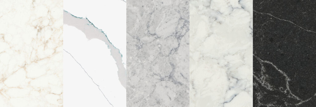 Viatera quartz Colors and Designs – Allegro, Calacatta Verde, Encore, Rococo, Carbo