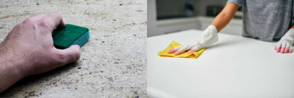 Granite and quartz countertop maintenance