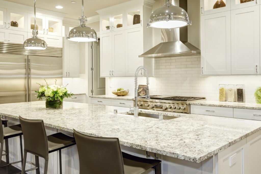 Granite kitchen countertop design idea