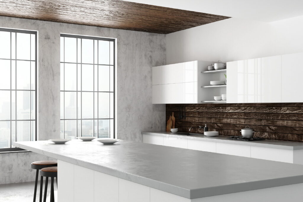 Laminate kitchen countertop interior design