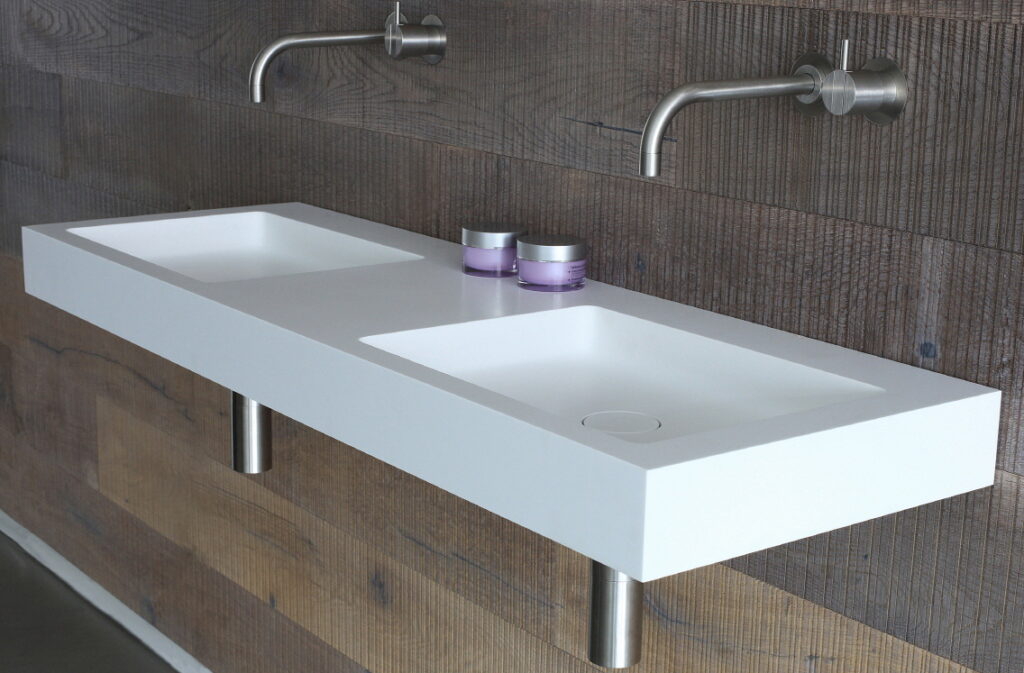 NotOnlyWhite basin design by HIMACS solid surface 