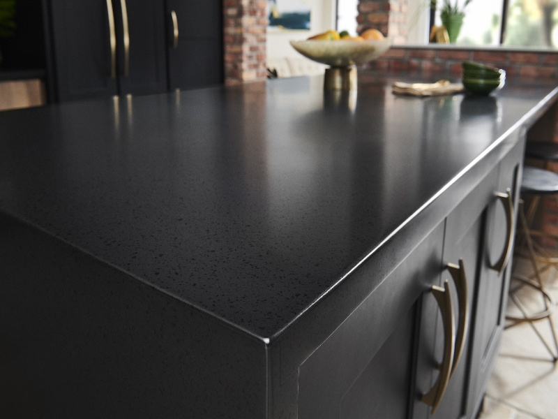 Black countertop from HIMACS BLACK GRANITE