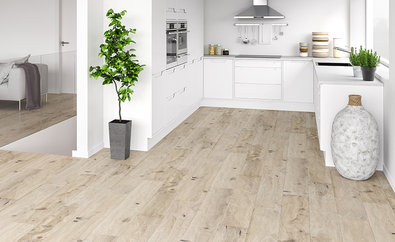 Vinly flooring is scratch-resistant, stain-resistant, and easy to clean.
