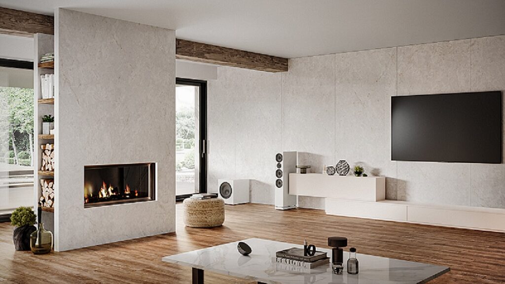 Heat-Resistant Porcelain Tile, TERACANTO Cristallo featured Living Room