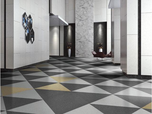 LX Hausys HFLOR Grand Teton Collection SOFT GREY MARBLE