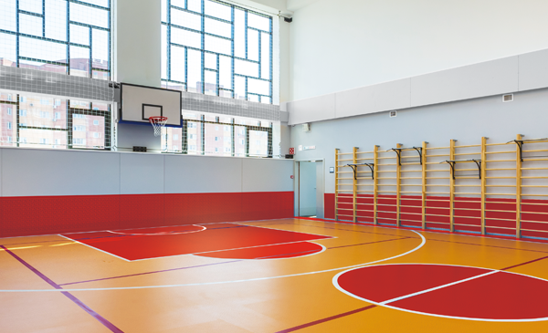 LX Hausys HFLOR Sports Floor Collection, Red Flooring