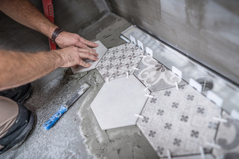 How to refinish the tile floor.