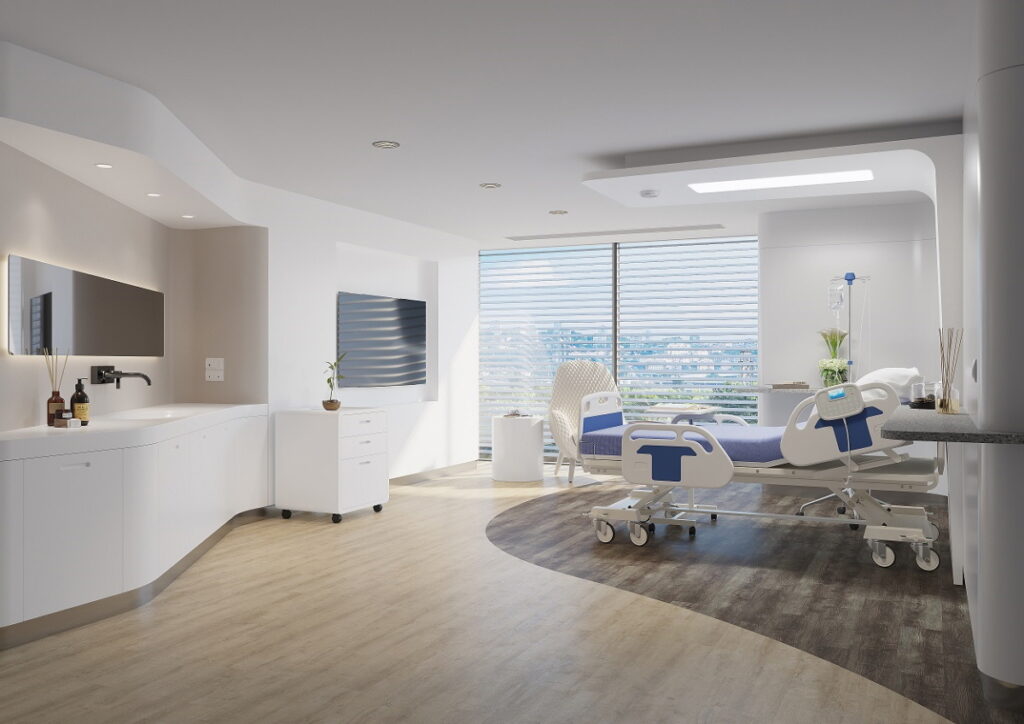 HFLOR featured on the patient room