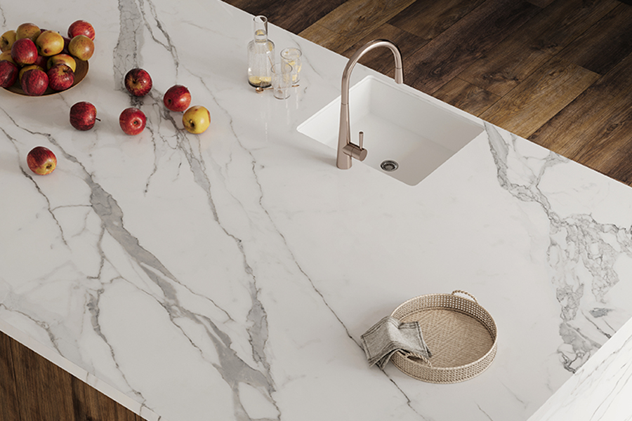 LX Hausys TERACANTO STATUARIO BIANCO White Marble Collection