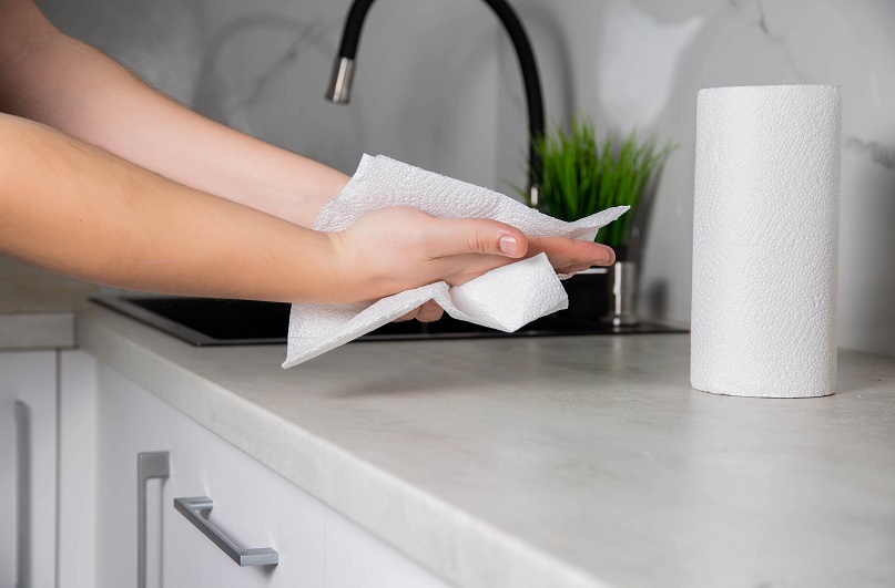 It is resistant to bacterial growth and helps to use kitchen countertops hygienically.