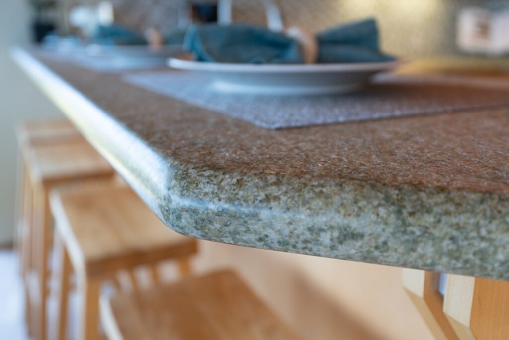 create the corners of the countertop to suit your style and preference.