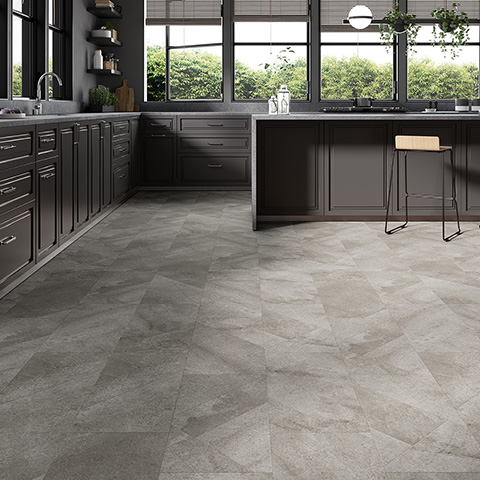 LX Hausys HFLOR Luxury Vinyl Tile Arctic Grey PRESTG Artistry SPC Collection