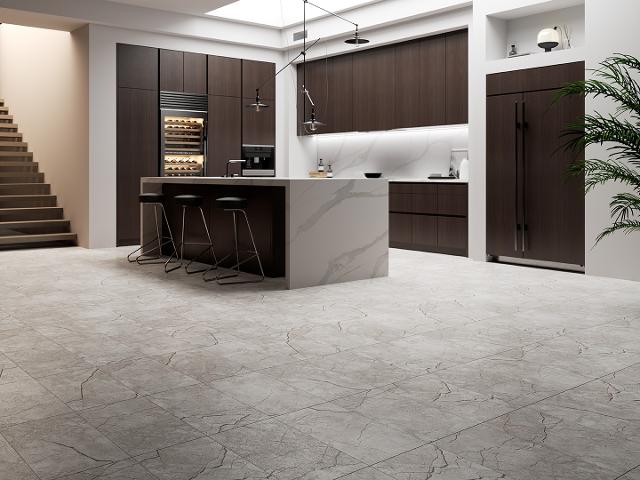 LX Hausys HFLOR Luxury Vinyl Tile ICICLE MARBLE PRESTG SPC Collection