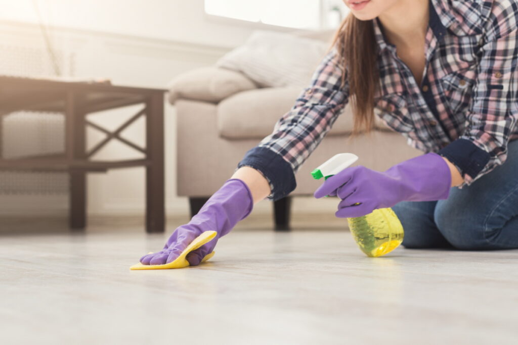Linoleum floors must be sealed at least once a year to maintain water resistance and color patterns, otherwise cleaned and waxed every 2 or 3 years.