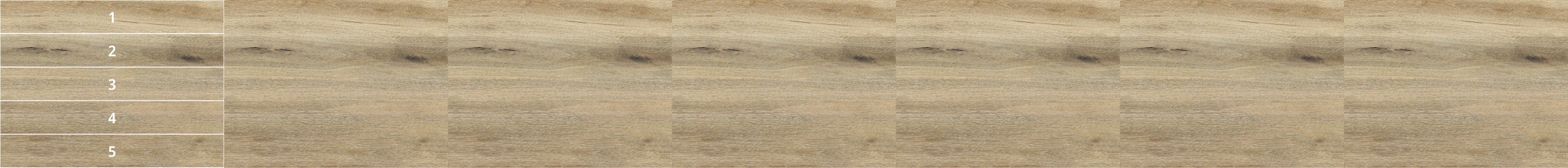 Plank size: : 9” x 60” (228.6mm x 1524mm)

