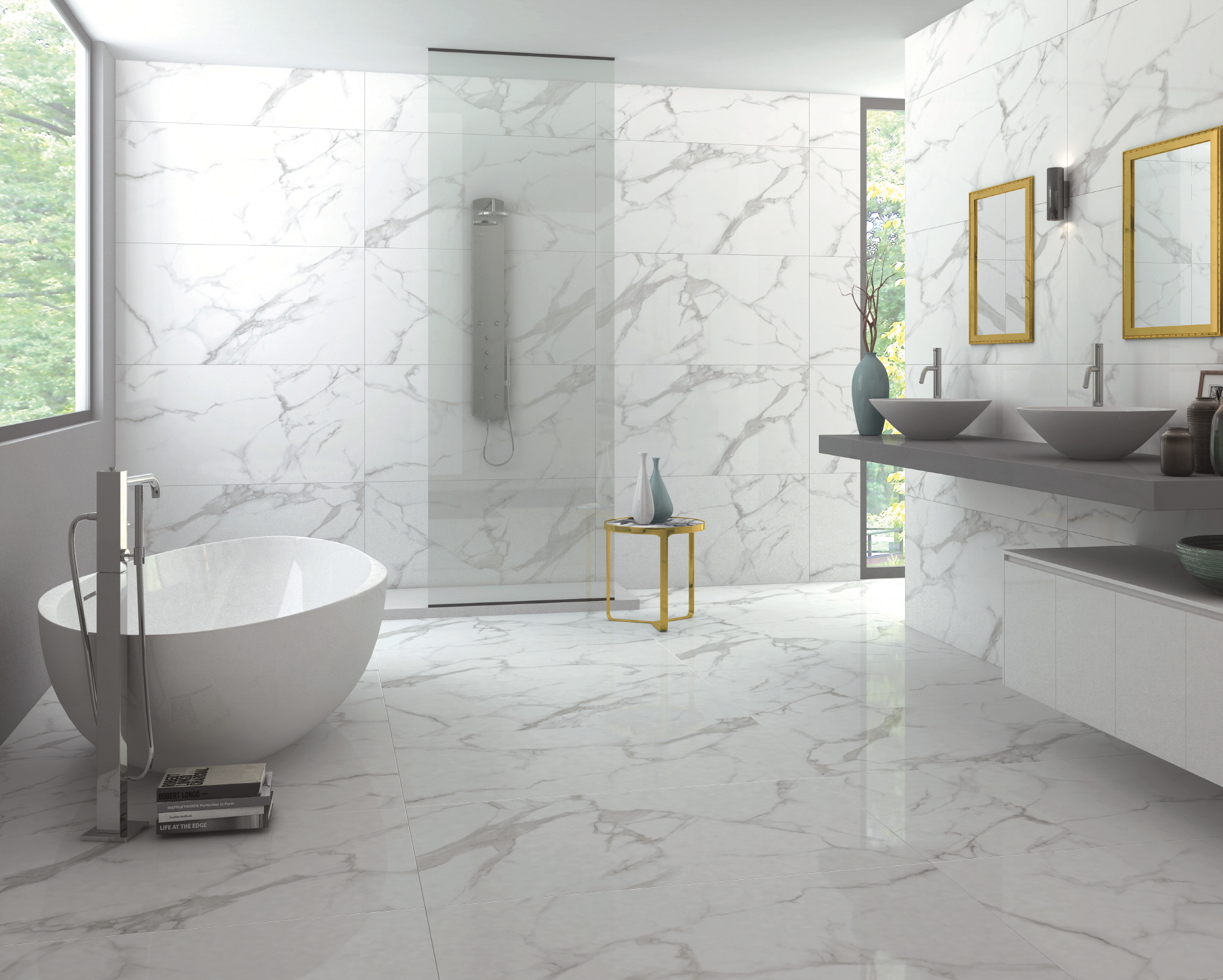 Marble elevates your bathroom with luxury and soothing tactile pleasure.