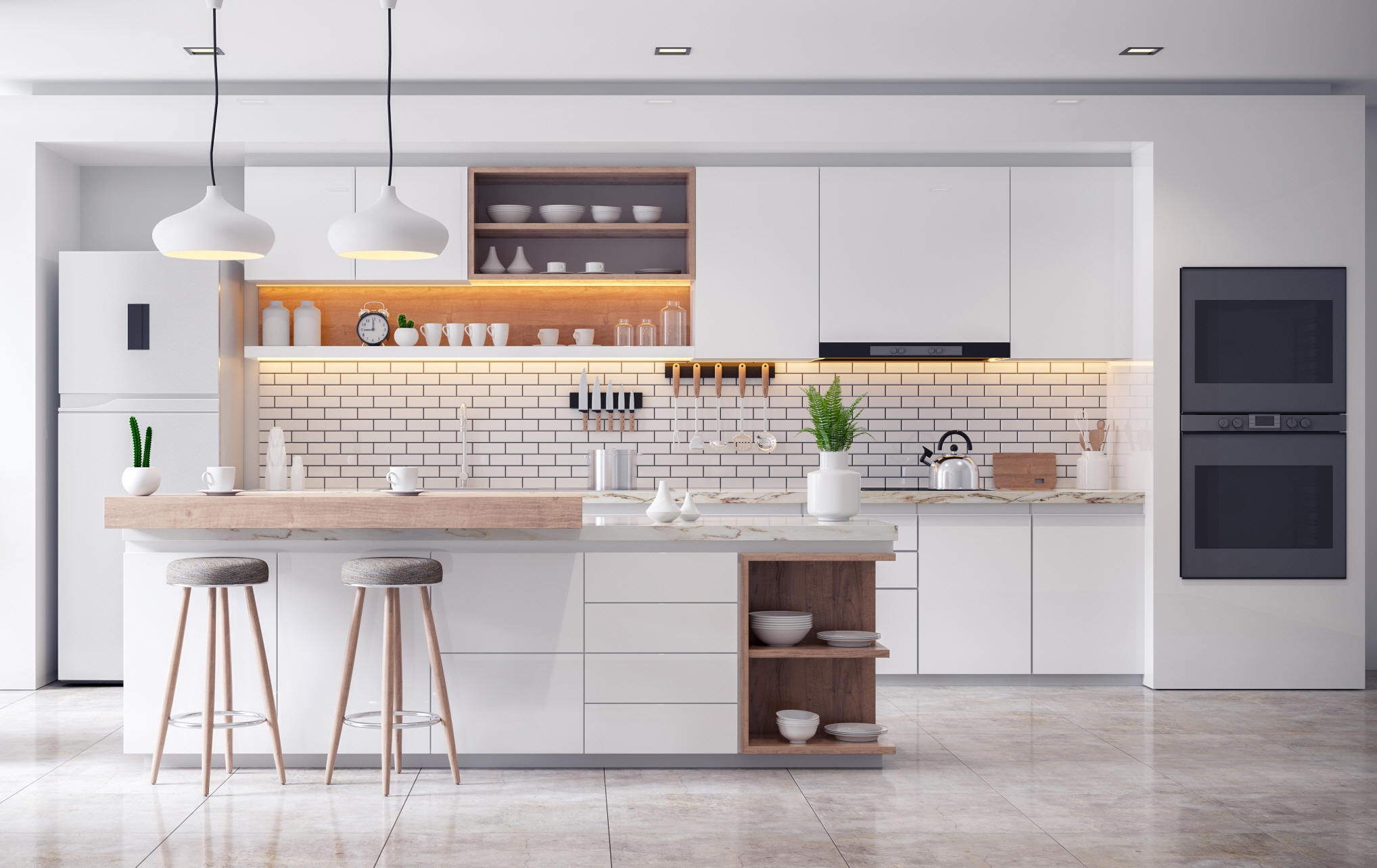 Revamp your kitchen affordably with an open layout. Remove barriers, add multi-functional zones, and maximize space for style and functionality.