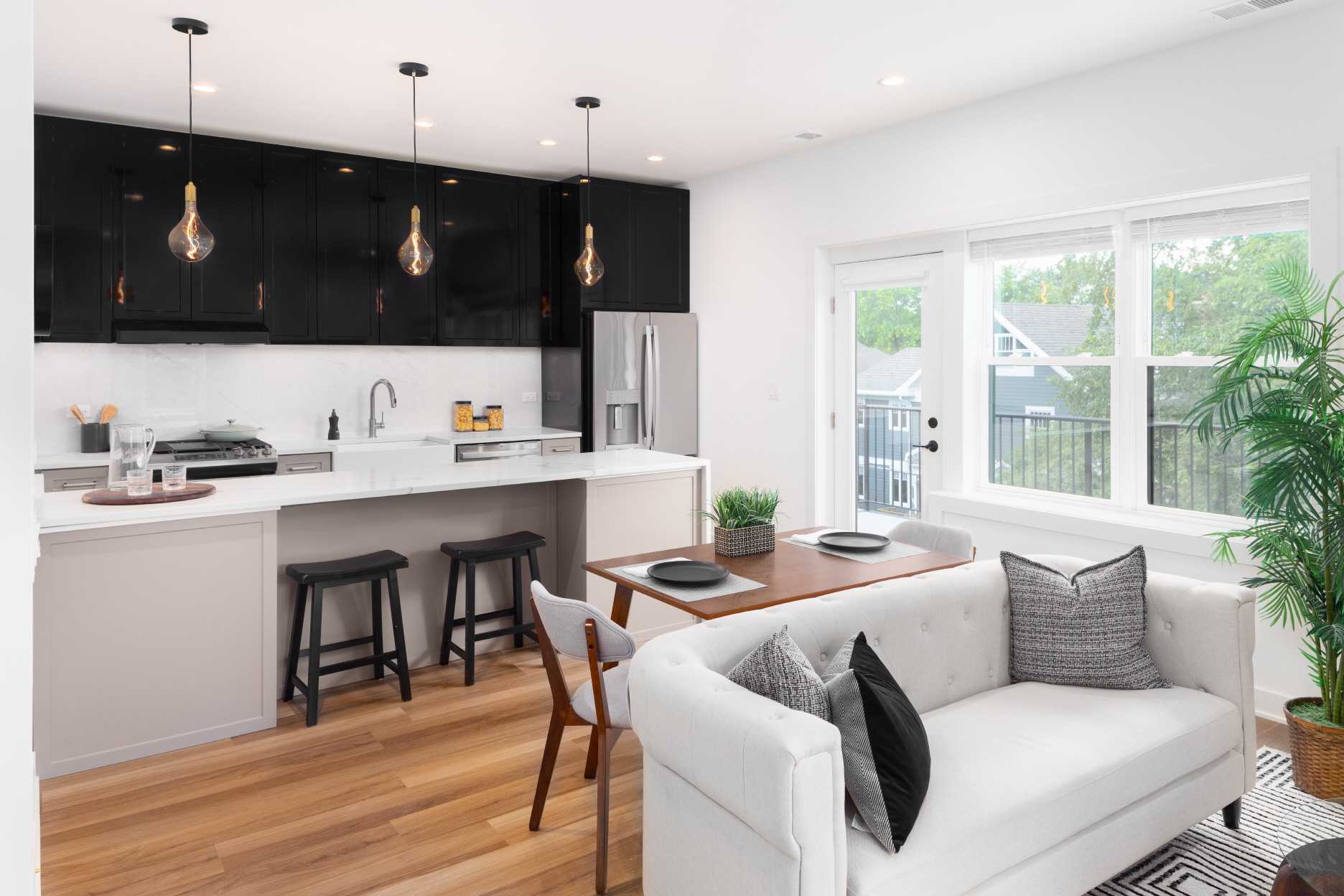 Budget-friendly updates for your living room can create a seamless connection to the kitchen, enhancing style and functionality without overspending.
