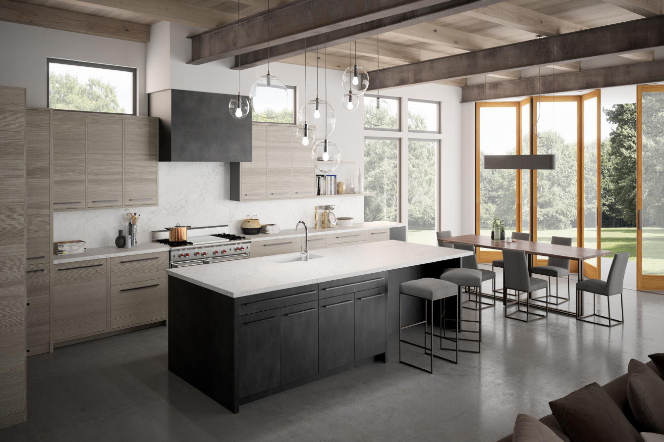 LX Hausys VIATERA - Maximize small kitchen space with multifunctional furniture, smart storage, and strategic lighting for an intimate, cohesive design.