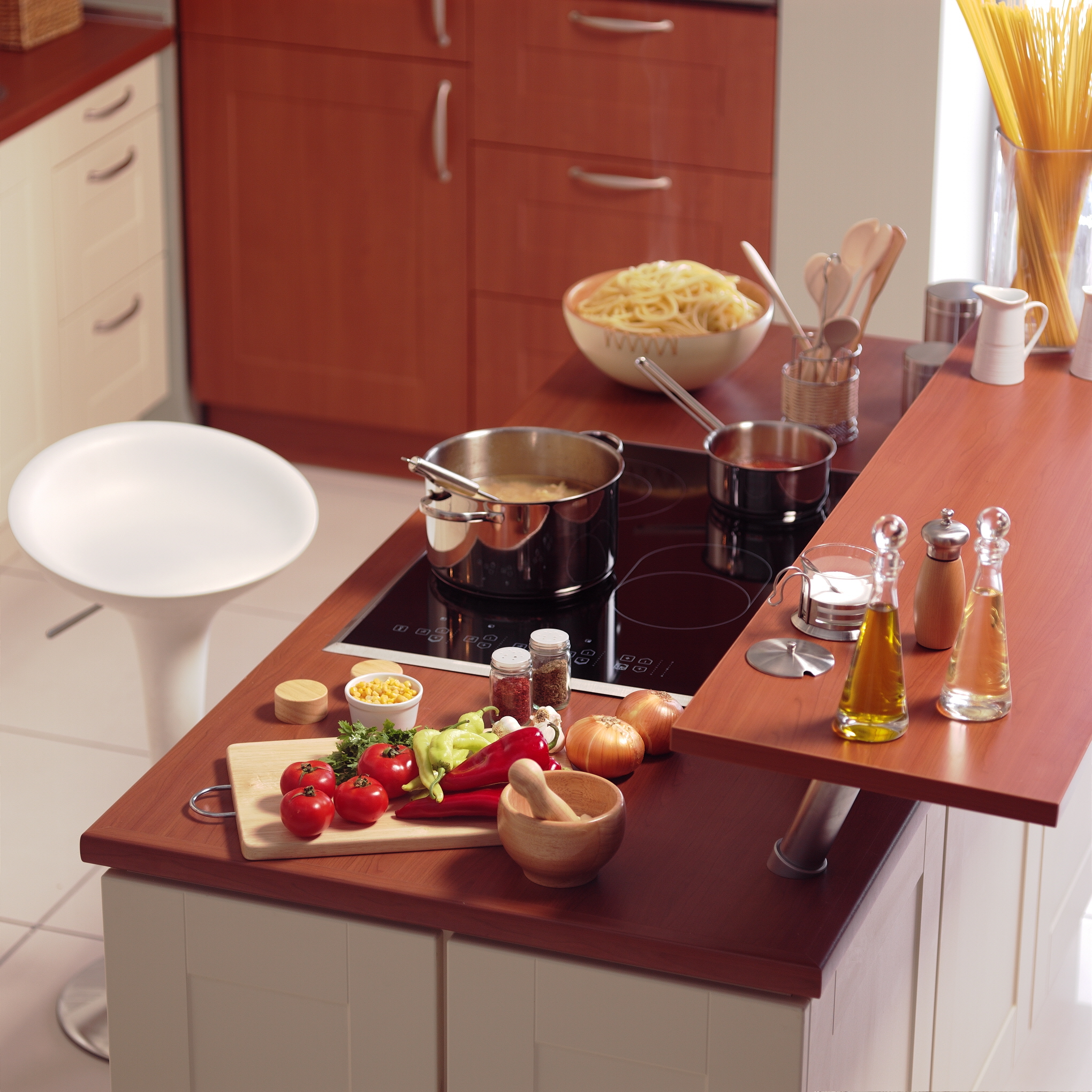 LX Hausys surfaces offer vibrant colors for a lively kitchen full of personality.