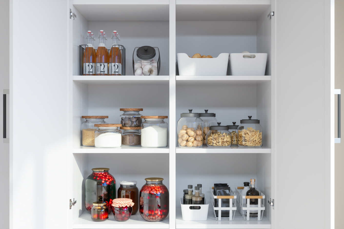 Maximize your pantry's existing space for efficient use.