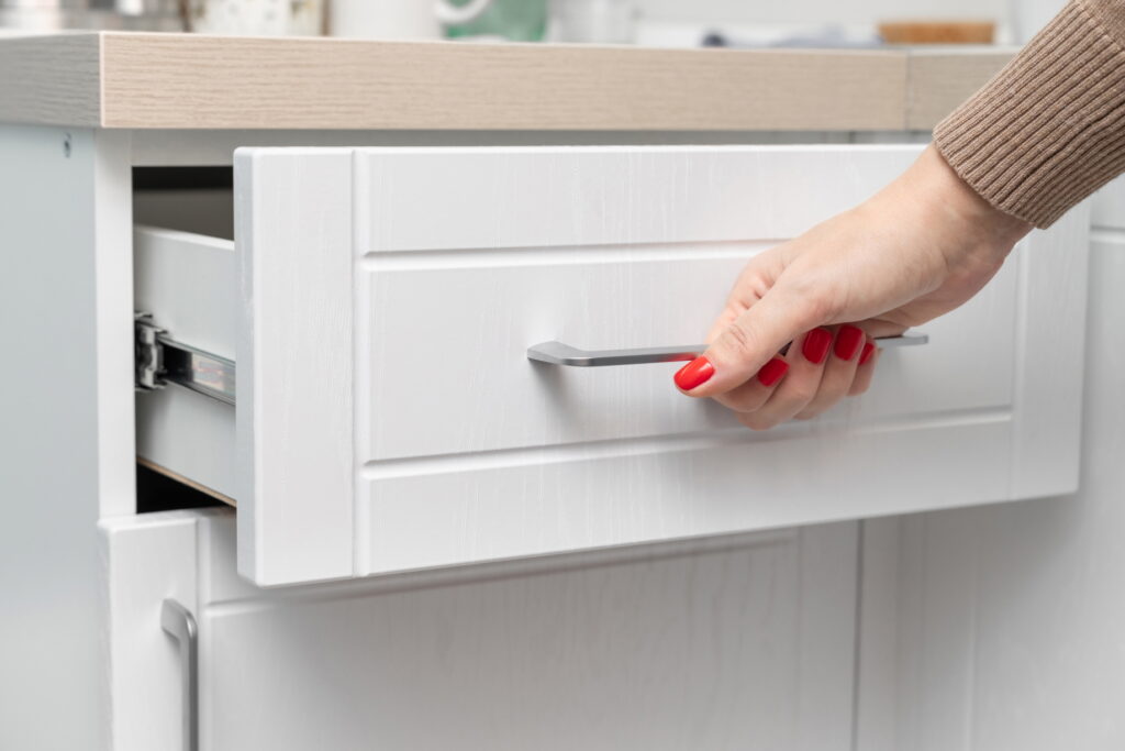 Can You Replace the White Front of Kitchen Drawers?