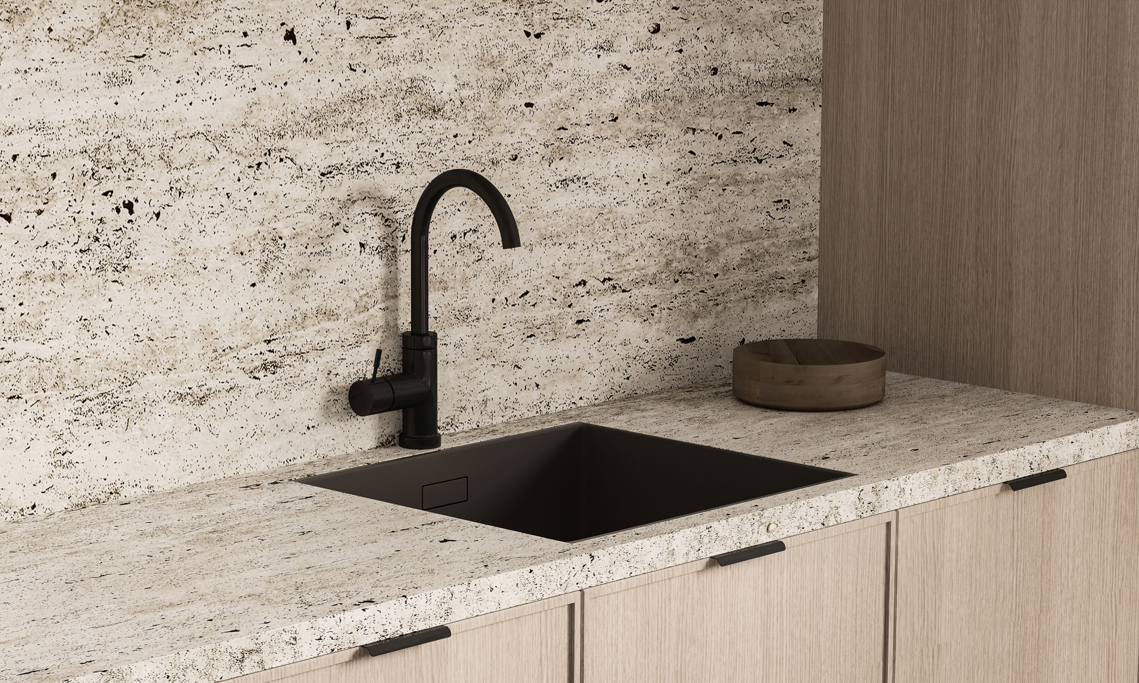 Natural stone countertops bring the beauty of nature into the kitchen with elegant textures, refined finishes, and enhanced practicality.