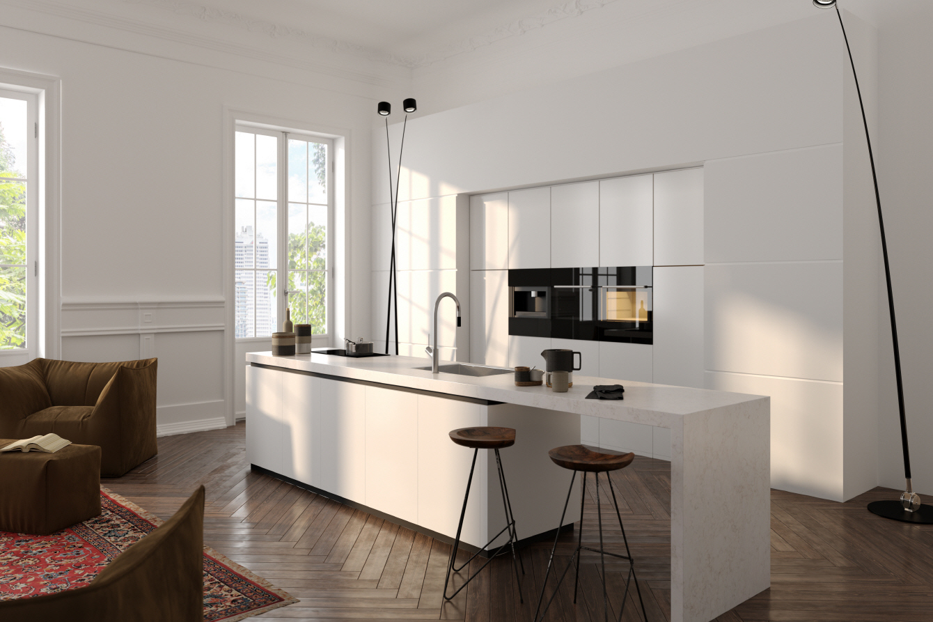 VIATERA Dolce Quartz Countertop Open-Kitchen