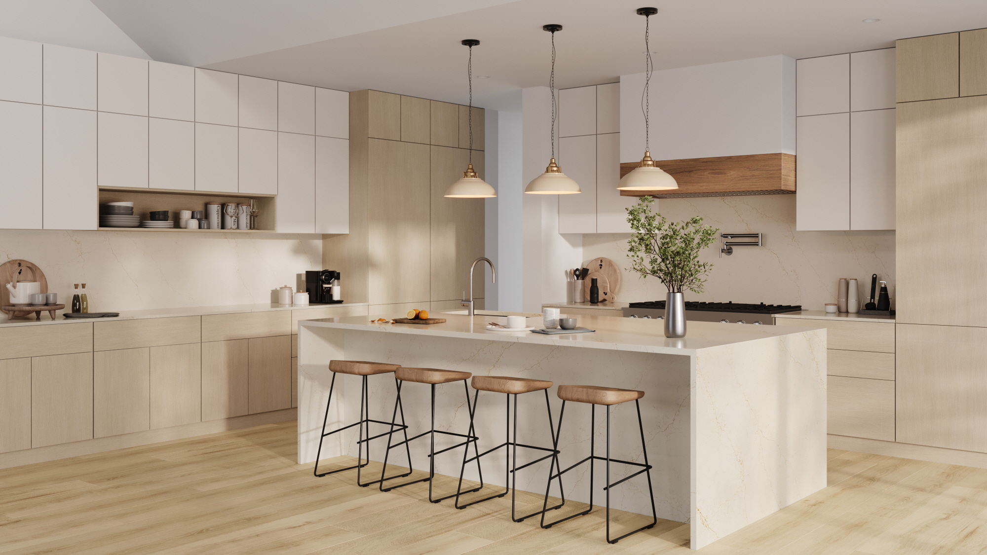 VIATERA Dorato Quartz Countertop Kitchen