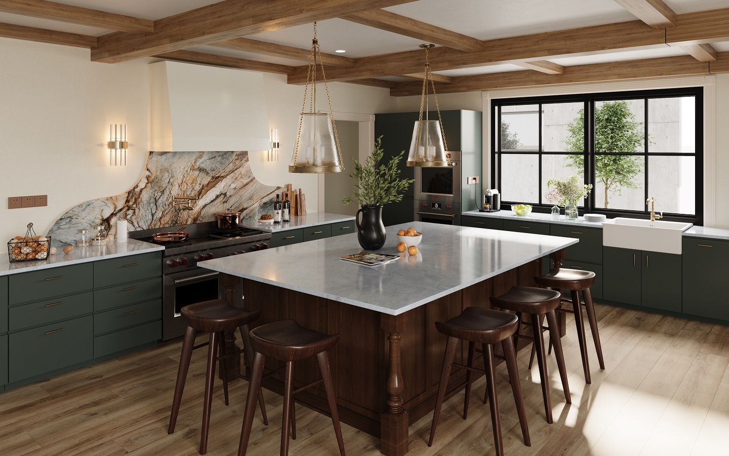 VIATERA Crystallo Glace Quartz Countertop Kitchen